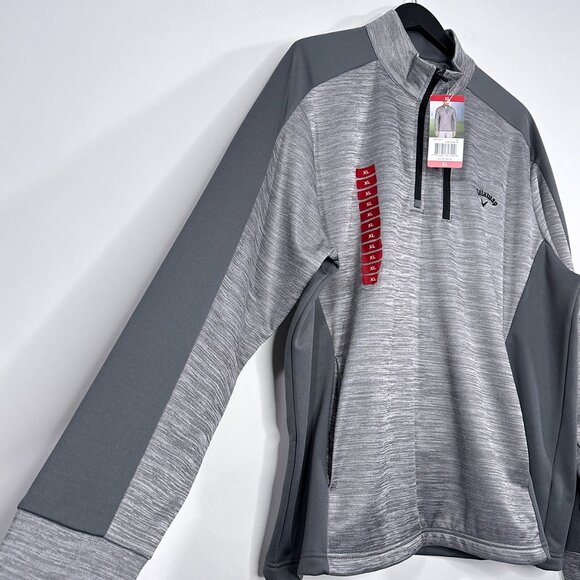 NWT‎ Callaway Quarter Zip Pullover Long Sleeve Golf UPF 50 Protection Size XL - Picture 3 of 14